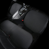 Volkswagen Golf 5 2004-2008 Siyah Deri Oto Koltuk Minderi - 3