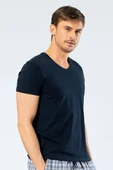 Cacharel  V Yaka Likralı Erkek T-shirt - 2