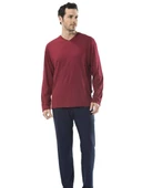 Cacharel Emprime Baskılı V Yaka Uzun Kol Pijama thumbnail 5