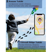 Smart Kids Watch LBS Konumlu Akıllı Çocuk Takip Saati Sim Kartlı Arama, Kameralı - Kırmızı - 4
