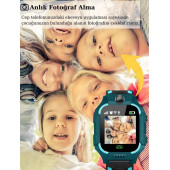 Smart Kids Watch LBS Konumlu Akıllı Çocuk Takip Saati Sim Kartlı Arama, Kameralı - Kırmızı - 5