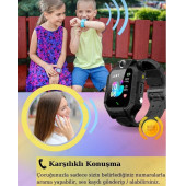 Smart Kids Watch LBS Konumlu Akıllı Çocuk Takip Saati Sim Kartlı Arama, Kameralı - Kırmızı - 6