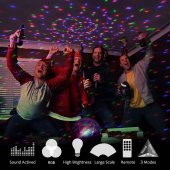 Işıklı DiskoTopu Şarjlı Bluetooth HoparlörTavan IşıkYansıtma - 5