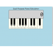 Dual-Purpose Piano/Calculator - 1
