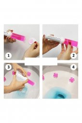 Gül Kokulu Tuvalet Jeli Koku Giderici Desenli Klozet Lavabo Jeli - 4