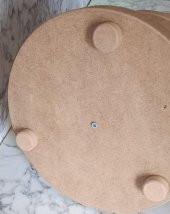 Hobi Adn 90196 3 KAT Sunumluk Set Çerez Meyve Pasta Ahşap MDF Kayın HAM El Yapım - 3