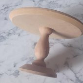 Hobi Adn 90193 Pasta Sunumluk Orta Boy HAM Ahşap Kayın MDF KUTUDA SEVK El Yapım - 3