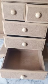 Hobi Adn 90189 şifonyer Çok Fonksiyon 8 Çekmece HAM Kutuda Sevk Mdf El yapım - 1