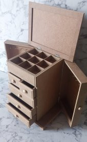 Hobi Adn 90189 şifonyer Çok Fonksiyon 8 Çekmece HAM Kutuda Sevk Mdf El yapım - 3