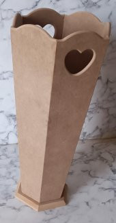 Hobi Adn 90187 Ahşap Mdf HAM Şemsiyelik Vazosu büyük MODEL Kutuda Sevk El Yapım - 6