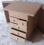 Hobi Adn 90189 şifonyer Çok Fonksiyon 8 Çekmece HAM Kutuda Sevk Mdf El yapım - 4