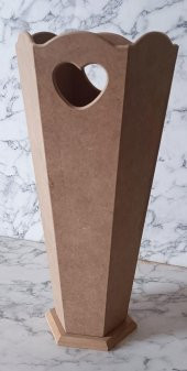 Hobi Adn 90187 Ahşap Mdf HAM Şemsiyelik Vazosu büyük MODEL Kutuda Sevk El Yapım - 9