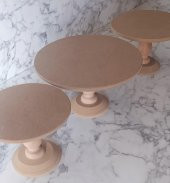 Hobi Adn 90191 Pasta Sunum HAM 3LÜ Set Kutuda Sevk El Yapım - 4