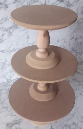 Hobi Adn 90191 Pasta Sunum HAM 3LÜ Set Kutuda Sevk El Yapım - 6