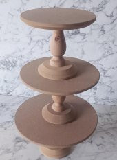 Hobi Adn 90191 Pasta Sunum HAM 3LÜ Set Kutuda Sevk El Yapım - 8