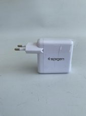 Spigen Essential F207 Qualcomm 3.0 Çift Usb iP Hızlı Şarj Aleti - 30W Hızlı Şarj Cihazı - 10