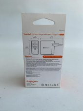 Spigen Essential F207 Qualcomm 3.0 Çift Usb iP Hızlı Şarj Aleti - 30W Hızlı Şarj Cihazı - 12