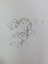 D Tipi Çengel Küpe Aparatı Gümüş Renk 1Kg 5000 Adet - 2