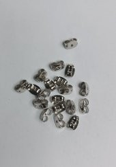 Nikel Kaplama Kelebek Tipi Küpe Arkalığı Tıkacı 5000 Adet - 1