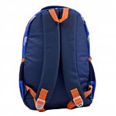 Muggle 3 Bölmeli Basket Is Fun Okul Sırt Çantası Mavi MU-9130 thumbnail 3