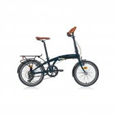 CARRARO FLEXİ COMFORT 8 VİTES FULL SHİMANO katlanabilir Bisiklet koyu mavi - 1