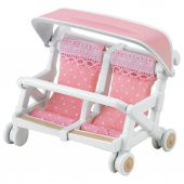 Sylvanian Families İkili Puset 4533,Oyuncak Bebek Arabası - 2