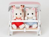 Sylvanian Families İkili Puset 4533,Oyuncak Bebek Arabası - 4