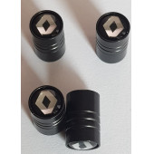 SİBOP KAPAĞI 4 TAKIM METAL RENAULT - SİYAH - 2