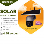 Neutron 3MP 4G Solar Güneş Enerjili IP Kamera - 2