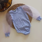 MARS BABY Kız Bebek Lila Tüllü Çıtçıtlı Özel Gün Badi - 1