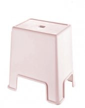 Geseus  Büyük Boy Banyo Taburesi Çok amaçlı Tabure-129-Pudra - 1