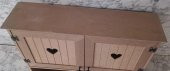 Hobi Adn 901999 Kalp Kapak Model Terek raf Dolap MDF HAM Duvara Asmalı El Yapım - 6