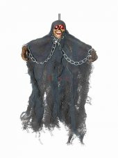 Halloween İskelet Korkuluk Işıklı Sesli 30 Cm Mavi thumbnail 1