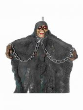 Halloween İskelet Korkuluk Işıklı Sesli 30 Cm Mavi thumbnail 2