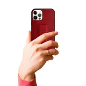 iPhone 12 Pro Max Kılıf Hialus Stant Tutuculu Deri Kapak - 5