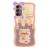 Samsung Galaxy A24 Kılıf Marla Seri Desenli Silikon Kapak thumbnail 4