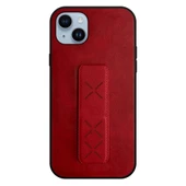 iPhone 14 Plus Kılıf Hialus Stant Tutuculu Deri Kapak - 6