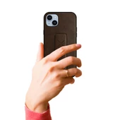 iPhone 14 Plus Kılıf Hialus Stant Tutuculu Deri Kapak - 5