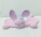 Şirin Uykucu Tavşan Uyku Arkadaşı Amigurumi Organik Oyuncak - 3