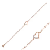 Lucky Life 925 Ayar Gumuss Rose Kalp Lucky Life Lucky Life Kadın Bileklik - 1