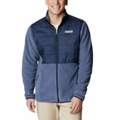 Columbia Basin Butte Fleece Full Zip Dağ Mavisi Erkek Polar AE0241-479 thumbnail 1