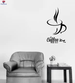Duvar Kahve Barları Sticker İnternet Cafe Kahve Wifi Serbest Bölge Kahve Evi Eşsiz Hediyelik - 1