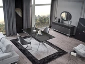 ASYA GÜMÜŞ MDF YEMEK ODASI TAKIMI thumbnail 2