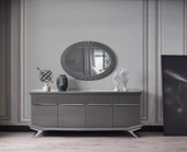 ASYA GÜMÜŞ MDF YEMEK ODASI TAKIMI thumbnail 4