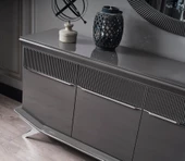 ASYA GÜMÜŞ MDF YEMEK ODASI TAKIMI thumbnail 5