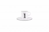 Porland Harf (L) Tabaklı Kahve Fincanı 85 Cc 04A+P021902 - 1