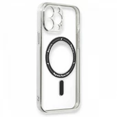 iPhone 13 Pro Kılıf Magsafe Özellikli Gold Seri Lazer Silikon Kapak - 6