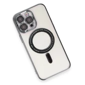 iPhone 14 Pro Max Kılıf Magsafe Özellikli Gold Seri Lazer Silikon Kapak - 11