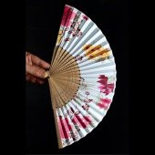 Japon Bambu Kumaş Yelpaze Çanta Boy Stant Hediyeli No.51 - 3