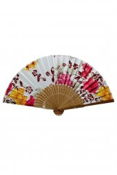 Japon Bambu Kumaş Yelpaze Çanta Boy Stant Hediyeli No.54 - 5